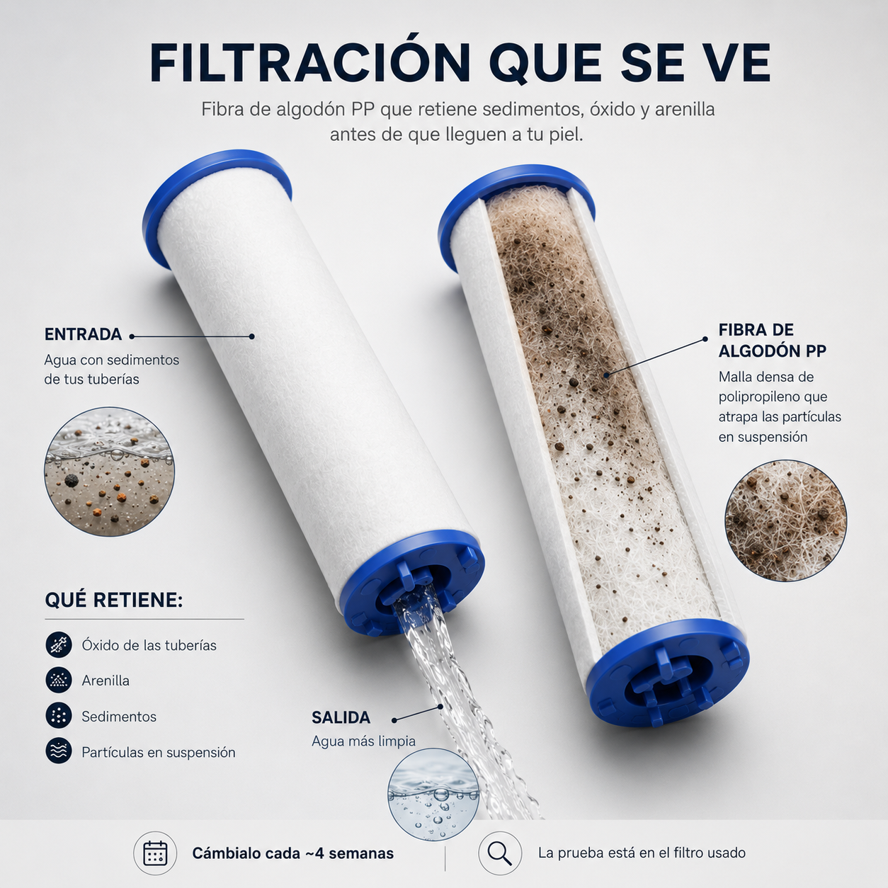 Alcachofa de Ducha para el Cuidado de la Piel y el Cabello